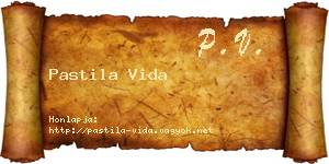 Pastila Vida névjegykártya